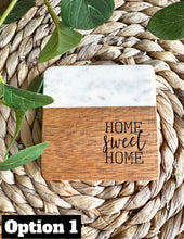 Load image into Gallery viewer, Marble & Acacia Coasters